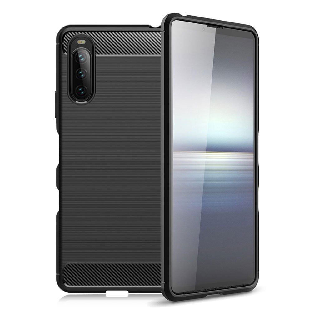 Funda Carbon Flex - Sony Xperia 10 III - Negro