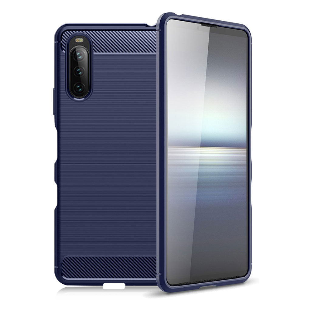 Funda Carbon Flex - Sony Xperia 10 III - Azul