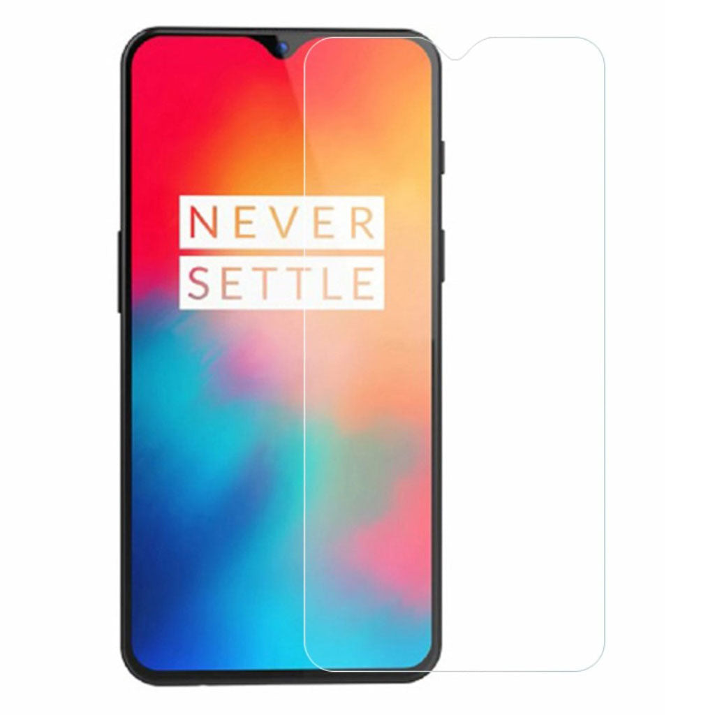 OnePlus 6T arc edge protector de pantalla de cristal templado