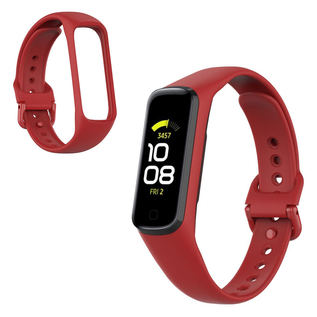 Correa de silicona para reloj Samsung Galaxy Fit 2 - Roja