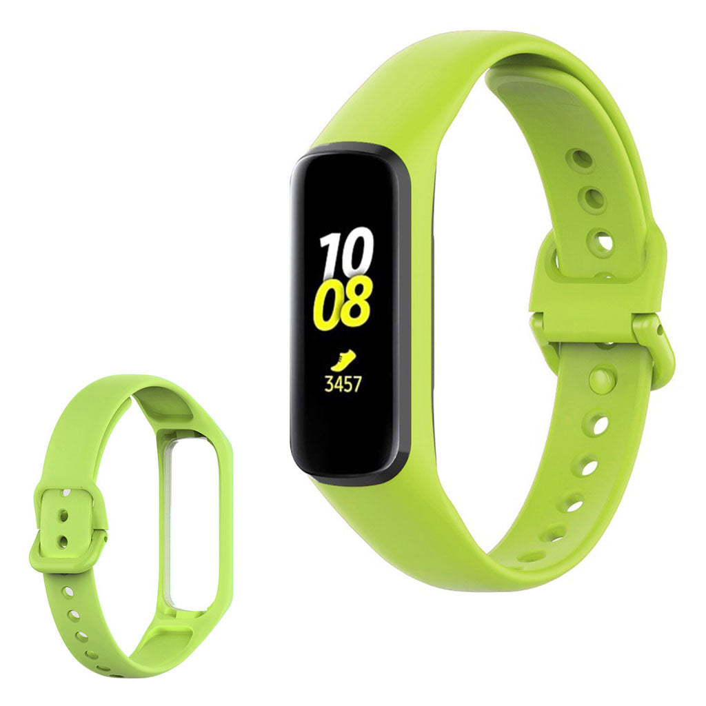 Correa de silicona simple para reloj Samsung Galaxy Fit 2 - Verde Claro