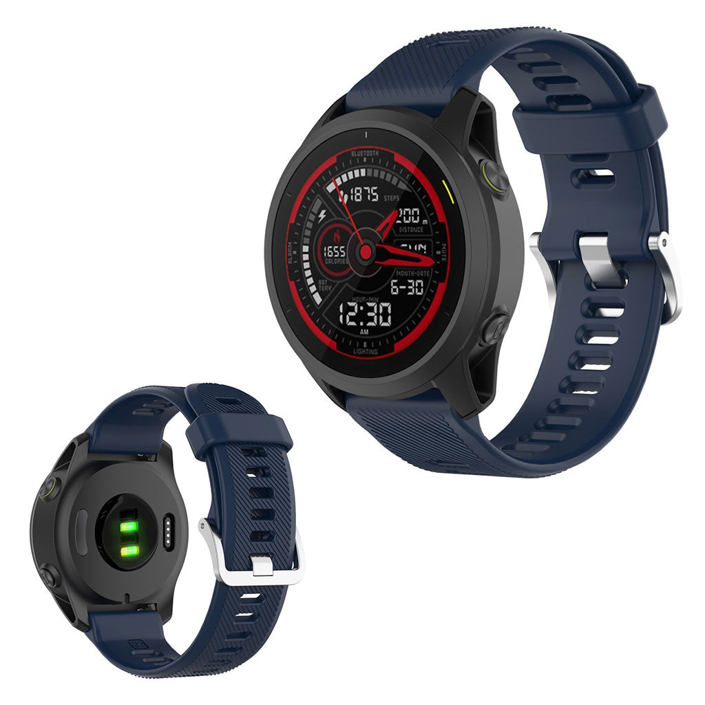 Correa de silicona para reloj Garmin Forerunner 745 - Azul Medianoche