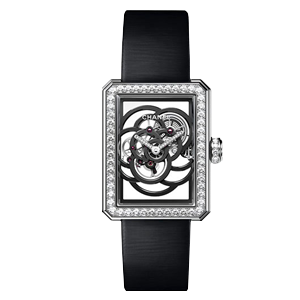 Chanel Premiere Camelia Skeleton Watch 28.5mm