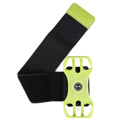 Brazalete con soporte desmontable de 360° para teléfonos móviles de 4,5-7,0 pulgadas - Verde