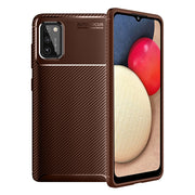 Funda Carbon Shield Samsung Galaxy A02s - Marrón