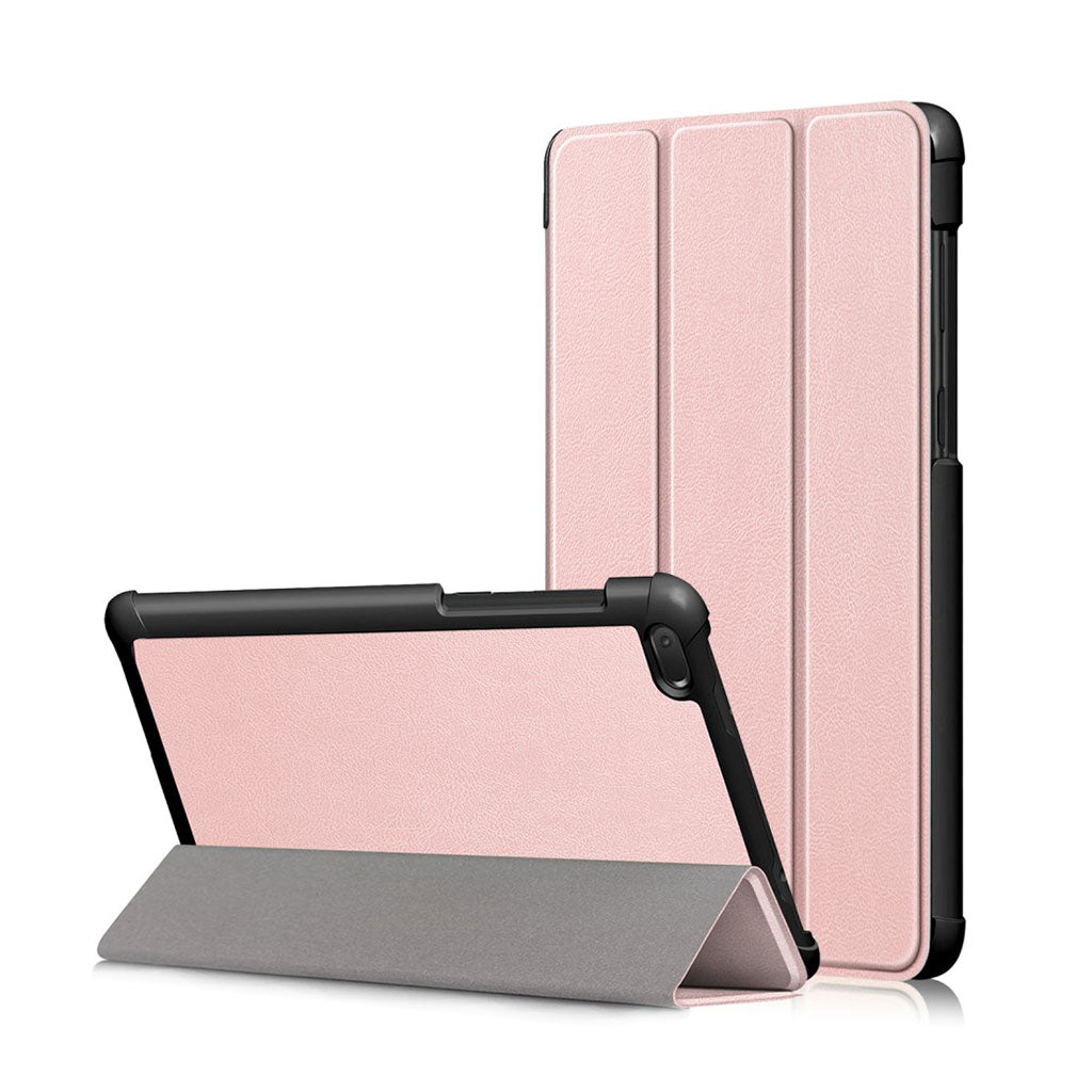 Funda plegable de piel tríptica para Lenovo Tab E7 - Oro Rosa