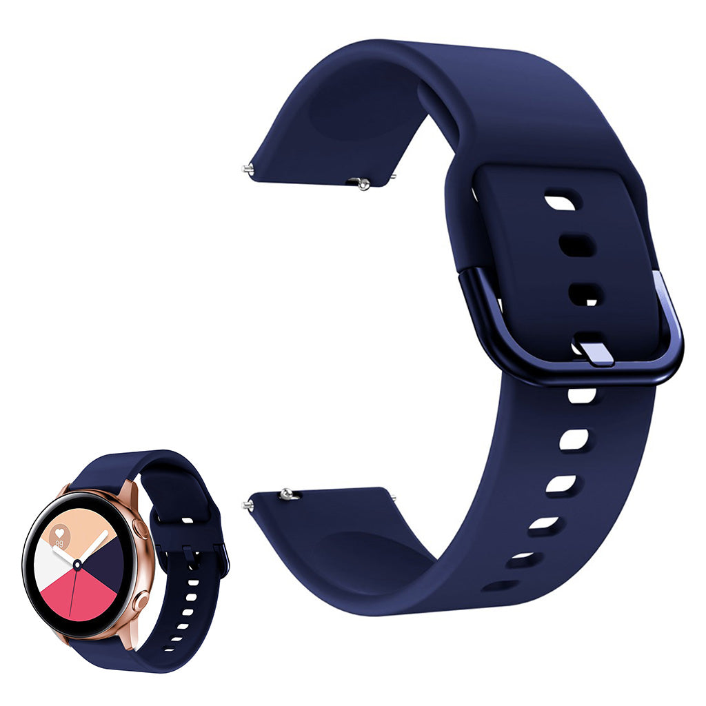 Universal smooth silicone watch band - Midnight Blue