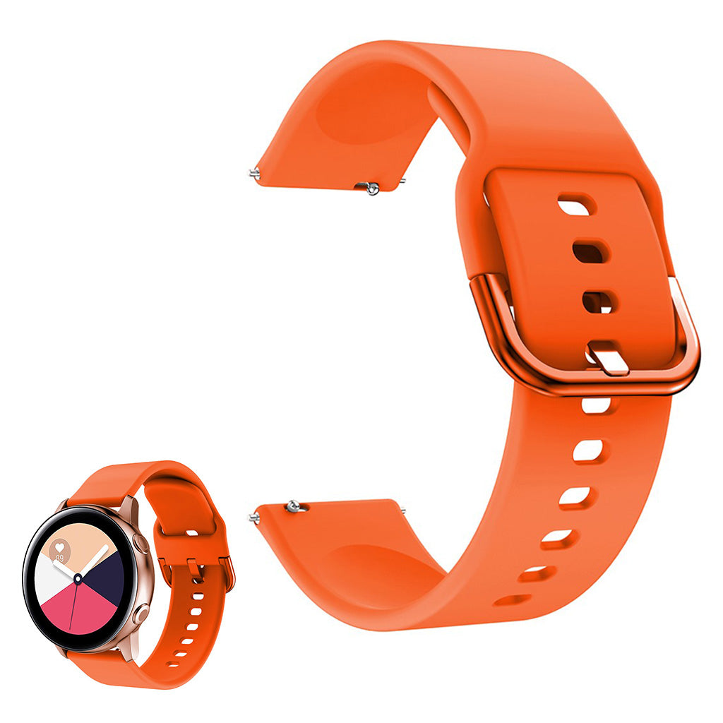 Universal smooth silicone watch band - Orange