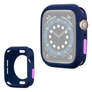 Apple Watch Series 3/2/1 38mm marco de silicona color caramelo - Azul / Morado