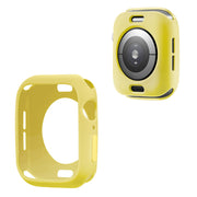 Apple Watch Series 6 / 5 44mm marco de silicona color caramelo - Todo Amarillo