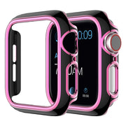 Funda de adorno de color Apple Watch Series 6 / 5 44mm - Negro / Rosa