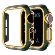 Funda de adorno de color Apple Watch Series 6 / 5 44mm - Verde / Oro Rosa
