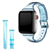 Correa de reloj Apple Watch Series 6 / 5 40mm estilo purpurina - Azul