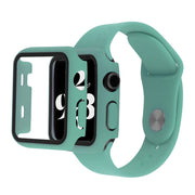 Funda Apple Watch Series 6 / 5 40mm con cristal templado + correa de reloj - Verde
