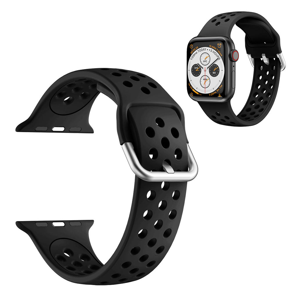 Correa de silicona bicolor para Apple Watch Series 6 / 5 40mm - Negro