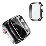 Apple Watch Series 6 / 5 40mm marco frío con cristal templado - Negro / Plata