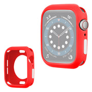 Apple Watch Series 6 / 5 40mm marco de silicona color caramelo - Rojo / Blanco