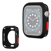 Apple Watch Series 6 / 5 40mm marco de silicona color caramelo - Negro / Rojo