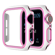 Funda de adorno de color Apple Watch Series 6 / 5 40mm - Blanco / Rosa