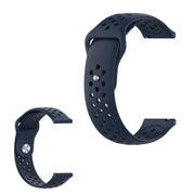 Correa de reloj Samsung Gear S3 con elegante diseño agujereado - Azul Oscuro