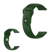 Correa de reloj Samsung Gear S3 con elegante diseño agujereado - Verde