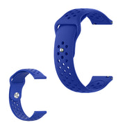 Correa de reloj Samsung Gear S3 con elegante diseño agujereado - Azul Bebé