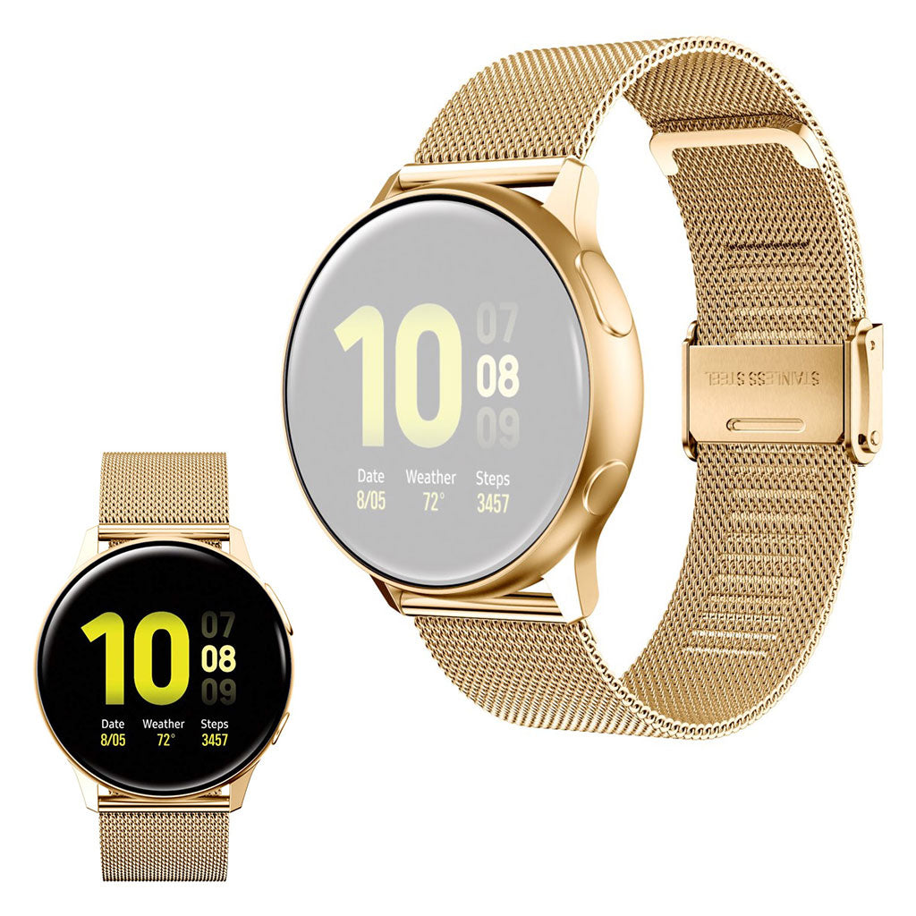 Stainless steel watch band for Samsung Galaxy Watch Active 2 - 44mm / Watch Active - Gold