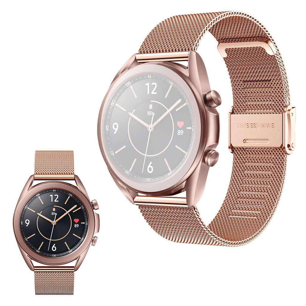 Correa de reloj de acero inoxidable Samsung Galaxy Watch 3 (41 mm) - Oro Rosa