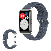 Correa de silicona grabada Huawei Watch Fit - Gris