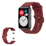 Correa de silicona para reloj Huawei Watch Fit - Rojo Vino