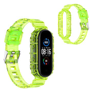 Xiaomi Mi Band 6 / 5 correa de reloj estilo transparente - Verde Fluorescente