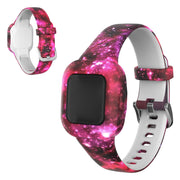 Correa de silicona para reloj Garmin Vivofit Jr 3 - Rosa Cielo Estrellado