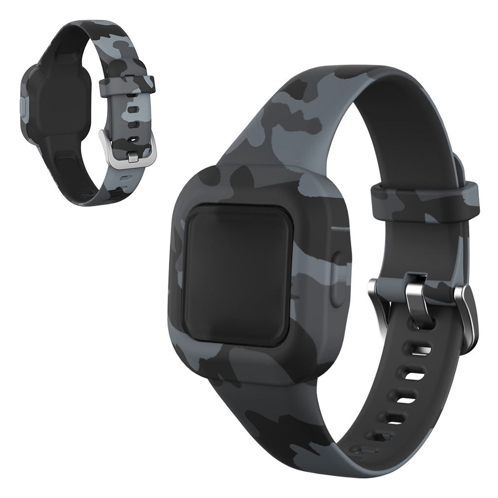 Garmin Vivofit Jr 3 pattern in silicone watch band - Camouflage Grey