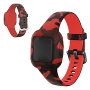 Correa de silicona para reloj Garmin Vivofit Jr 3 - Rojo Camuflaje