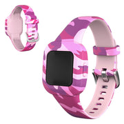 Correa de silicona para reloj Garmin Vivofit Jr 3 - Rosa Camuflaje