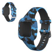 Correa de silicona para reloj Garmin Vivofit Jr 3 - Azul Camuflaje