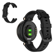 Correa de silicona de color sólido para Garmin Lily - Negro