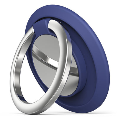 Soporte magnético universal giratorio para anillas de teléfono - Azul